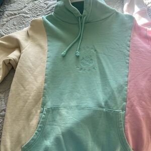 Teddy Fresh Mint Pink Cream Hoodie